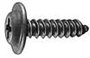 #10 X 3/4 Phillips Flat Top Washer Head Screws Black E-Coat