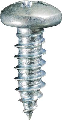 Phillips Pan Head Tap Screw #8 X 1/2 Zinc