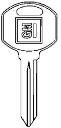 GM Key Blank Groove: 75 - B&S 322177