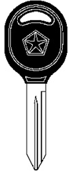 Chrysler Key Blank Groove: 84 - B&S 597121