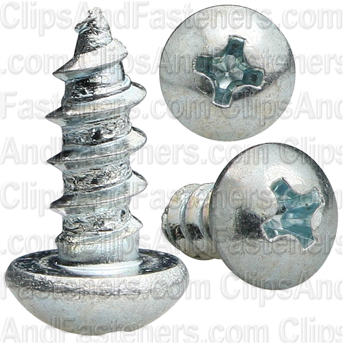 Phillips Round Head Tap Screw 10 X 1/2 Zinc