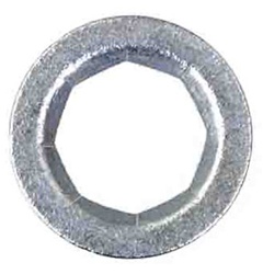 5/8" Stud Flat Push-On Retainer 1" O.D. Zinc