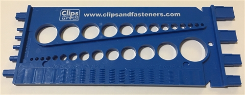 Standard & Metric Bolt & Nut Gauge Plastic