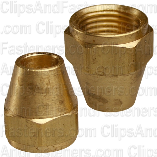 Brass Flare Nut Short 3/8" Tube Size