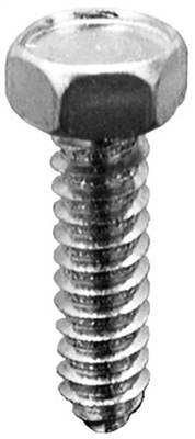 5/16" X 1-1/4" Indented Hex Head Tapping Screws Zinc