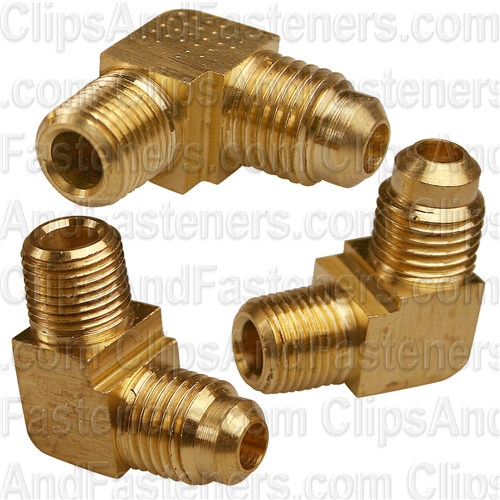 Brass Male Elbow 1/4 Tube Size 1/8 Thread