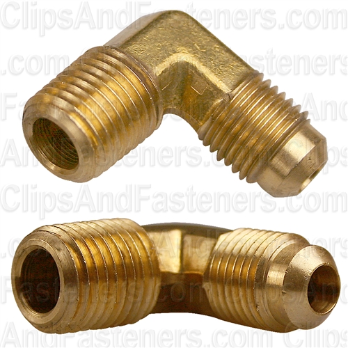 Brass Male Elbow 5/16 Tube Size 1/4 Thread