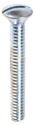 10-24 X 1 1/2 Slotted Oval Hd Machine Screw Zinc