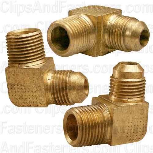 Brass Male Elbow 3/8 Tube Size 3/8 Thread