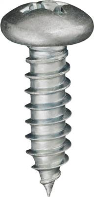 #12 X 3/4 Phillips Pan Head Tap Screw Zinc