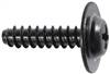 Phillip Flat Top Washer Head Tapping Screw B-Point #8 x 5/8" - Black