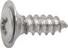 #10 X 5/8" Phillips Oval Head Sems Flush Washer Tapping Screw - Chrome