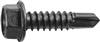 #14 X 1" Hex Washer Head Tapping Screw w/ TEK Point - Black Finish