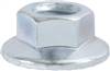 5/16"-18 Thread 13/16" OD Spin Lock Nut w/ Serrations - Zinc Finish