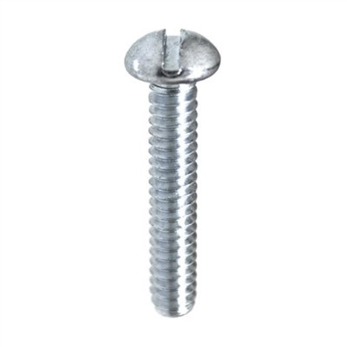 6-32 X 1/2 Slotted Round Hd Machine Screw Zinc