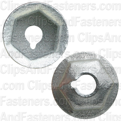 #8-32 Washer Lock Nut 15/32" O.D. 11/32" Hex Zinc