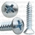 No8 X 7/8 Phillips Oval Head Tap Screw Zinc