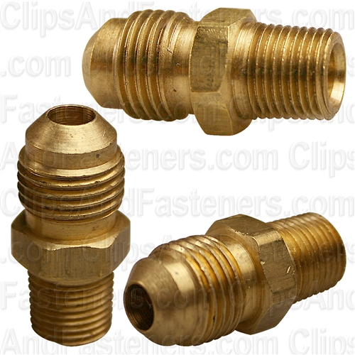 Brass Male Connector 5/16 Tube Sz 1/8 Thread