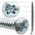 8 X 2 #6 Head Phillips Oval Head Tap Screw Zinc