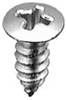 10 X 1/2 Phillips Oval #8 Hd Tap Screw Chrome