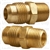 Brass Male Connector 1/2 Tube Sz 3/8 Thread