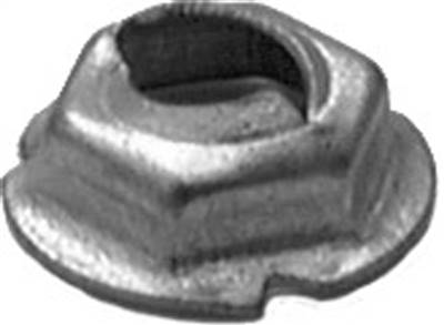 Thread Cutting Nut 1/4 Stud Size 7/16 Hex