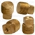 Brass Square Head Plug 1/4 Pipe Thread