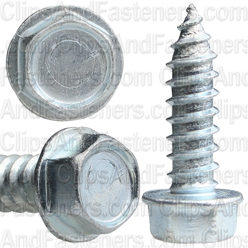 12 X 3/4 Ind. Hex Washer Head Tap Screw Zinc