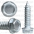 5/16 X 1 1/4 Ind. Hex Washer Head Tap Screw Zinc