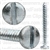 #8 X 1-1/2" Zinc Slotted Pan Head Tapping Screws