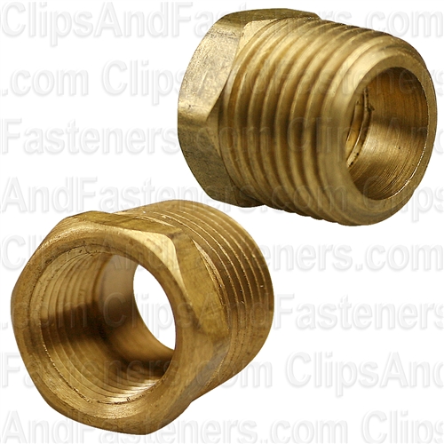 Brass Bushing 1/2 Ext. Thread 3/8 Int Thread