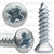 4 X 1/2 Phillips Oval Head Tap Screw Zinc