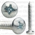 12 X 1 1/2 Phillips Pan Head Tap Screw Zinc