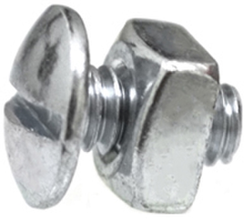 Truss Hd Lic. Plate Bolt And Nut 1/4-20 X 1/2