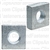 Square Nut 3/16-24 Thread Bright Zinc