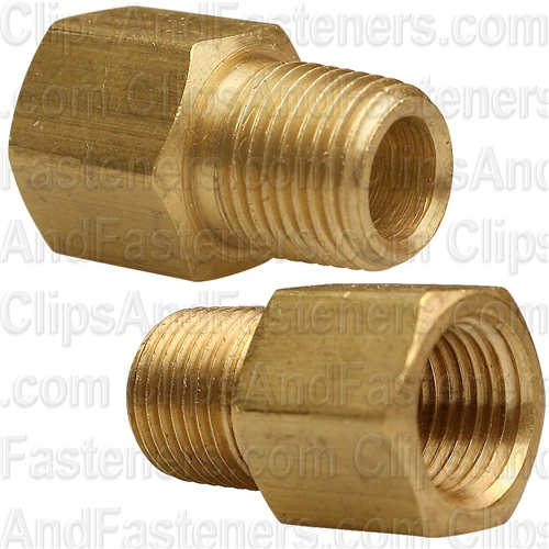 Brass Adapter 1/8 Thread A 1/8 Thread B