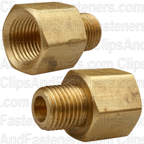 Brass Adapter 3/8 Thread A 1/4 Thread B