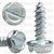 6 X 1/2 Slotted Hex Washer Head Tap Screw Zinc