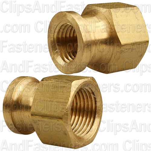 Brass Reducing Coupling 3/8 Thrd A 1/4 Thrd B