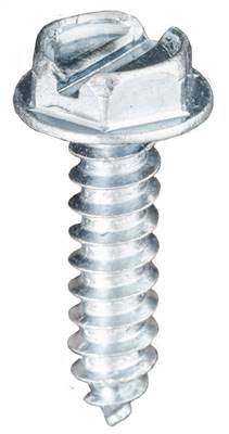 10 X 3/4 Slotted Hex Washer Head Tap Screw Zinc