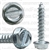 10 X 1 Slotted Hex Washer Head Tap Screw Zinc