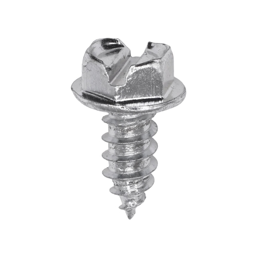 12 X 1/2 Slotted Hex Washer Head Tap Screw Zinc