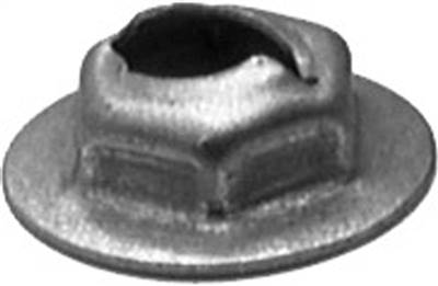 Thread Cutting Nut 1/4" Stud 11/16" Flange