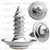 #10 X 5/8" Phillips Oval #8 Head Sems Countersunk Washer Chrome