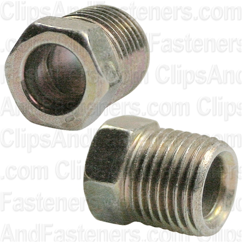 Steel Inverted Nut 1/4 Tube Size