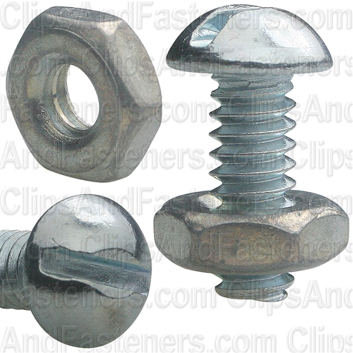 Round Hd Stove Bolt W/Hex Nut 3/16 X 1/2