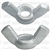 1/4-20 Cold Forged Wing Nuts-Nickel