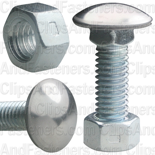 3/8-16 X 1-1/4 Bumper Bolt W/Lock Nut