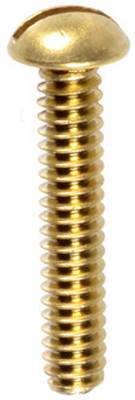 10-24 X 1 Slotted Rnd Hd Brass Machine Screw