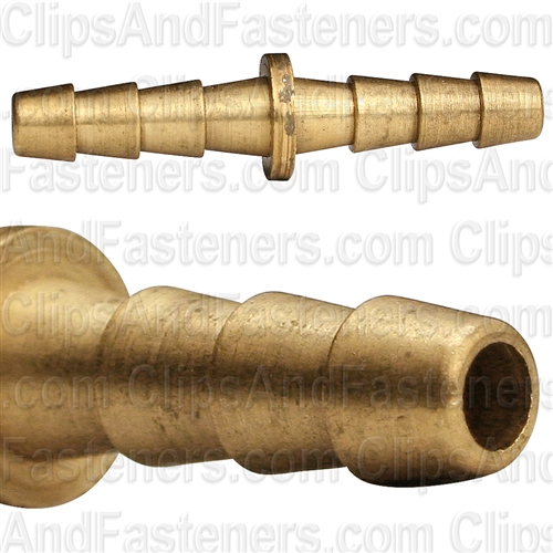 Barbed Hose Coupler Brass 3/16 I.D.